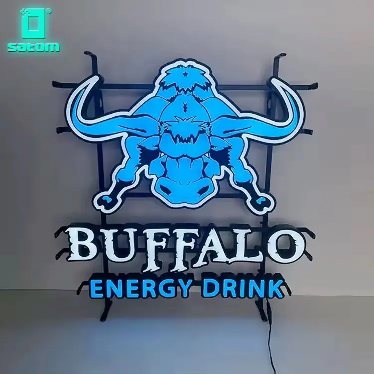 Beverages Business Company Logo Neon Sign for Sale