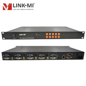 Conmutador de matriz de vídeo HD 4x1 controlado por control remoto para SALA DE Control de conferencias Entrada VGA DVI CVBS RS232 TCP/IP Soporte 1080P
