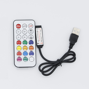 Лидер продаж RF беспроводной RGB светодиодный контроллер DC5-12V диммер 21 ключ пульт дистанционного управления Мини светодиодный RGB полосы света контроллер - Product Image 3