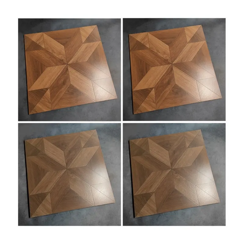 600*600mm hạt gỗ gạch lát sàn cổ điển giả gỗ gạch men chống trượt gạch lát sàn trang trí nhà vật liệu xây dựng