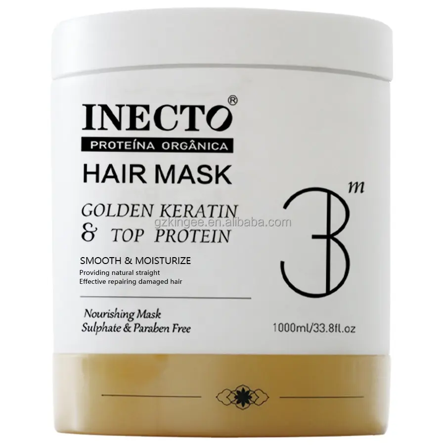 Qianzhe INECTO masque de soin au collagène capillaire pour produits de soin des cheveux naturels 1000ml EN STOCK