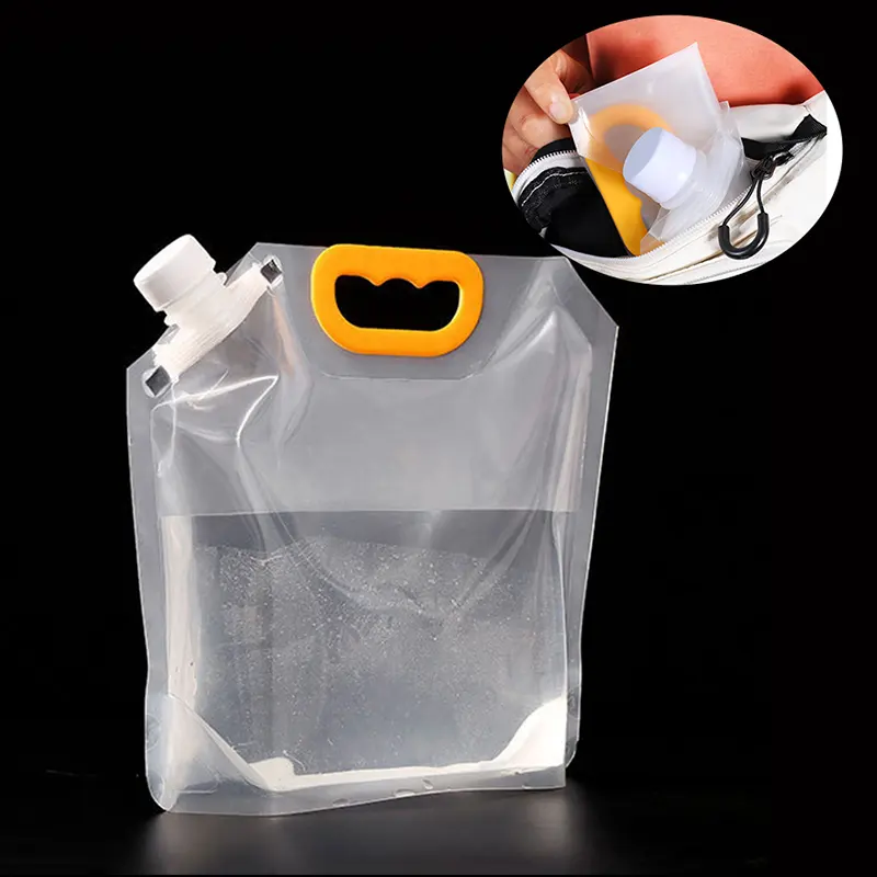 Bolsa de Agua con Caño 5L Bolsa de Plástico para Bebida con Caño Bolsa de Plástico para Agua 5L con Bolsa de Caño