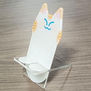 Kuien Bán Buôn Tùy Chỉnh In Acrylic Phim Hoạt Hình Điện Thoại Di Động Chủ Tabletop Hiển Thị <span class=keywords><strong>Standee</strong></span> Charms Nhựa Điện Thoại Đứng Thiết Kế Độc Đáo - Product Image 3