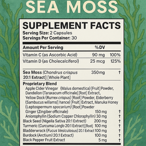 الأكثر مبيعًا كبسولة شيلفيت و Seamoss Sea Moss Ajs ملغم زيت الحبة السوداء اشواغاندا من الزنجبيل شيلاجيت ملليجرام - Product Image 5