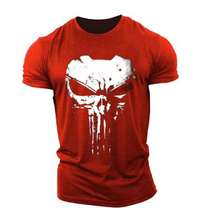 <strong>Punisher</strong> Skull Graphic t Shirts for Muscles Men T-shirt Sportswear Outdoor Light, Thin and Breathable Elasticity T-Shirts - Product Image 5