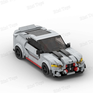 MOC teknik M4 <span class=keywords><strong>CSL</strong></span> siyah ünlü hız yarış kas otomobil araç modeli DIY montaj oyuncaklar tuğla yapı taşları setleri