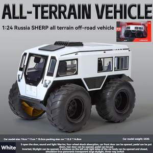 Russian SHERP <strong>All</strong>-terrain Explorer 1:24 Diecast Metal Model Car Sound &amp; Light Pullback Door Open Decor Diecast <strong>Toys</strong> - Product Image 6