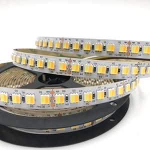 Çift renkli Led bant ayarlanabilir beyaz çift renkli şerit IP20 IP65 24V 10mm PCB değiştirilebilir 2835 İki-in-one LED iki renkli şerit işık - Product Image 5