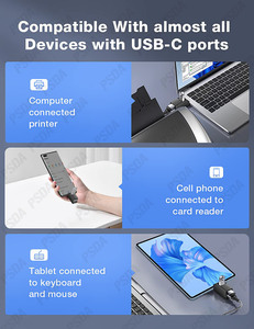 USB C集线器Dockteck扩展usb-c多端口适配器<span class=keywords><strong>5</strong></span>合<span class=keywords><strong>1</strong></span> USB 3.0数据端口，适用于MacBook Pro/Air <span class=keywords><strong>iPad</strong></span> Pro/Air/Mini 6及更多