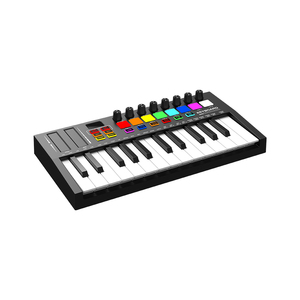 Konixカラーライトミニピアノスタジオミディキーボードコントローラー25キーミディキーボードピアノコントローラー - Product Image 1