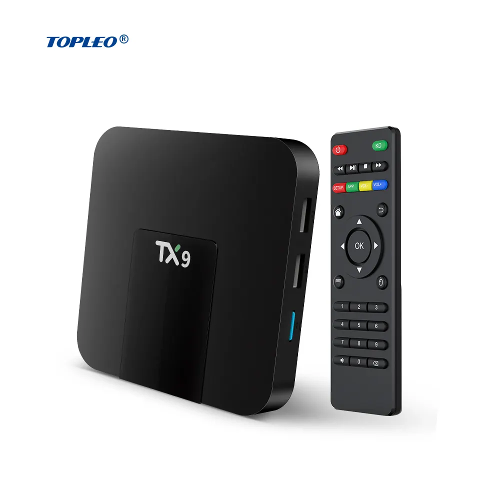 Topleo heißer Verkauf TX9 Tx3 Mini-TV-Box Android 2 GB Ram 16 GB Rom Set-Top-Box TX9 Android 4k Smart-TV-Box