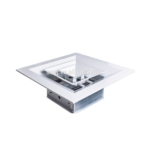 Алюминиевый квадратный воздушный диффузор с демпфером - Product Image 1
