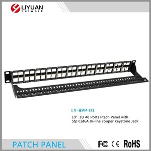 LIYUAN HD Style Panel de conexión en blanco de 48 puertos 1U Altura 1 RMS Conectividad óptima Solución de red Tipo de producto LY-BPP-01 - Product Image 2