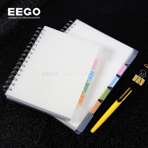 Promocional logotipo personalizado claro diario Mini blanco A6 A5 A4 diario PP cubierta Bloc cuaderno de notas en espiral - Product Image 2