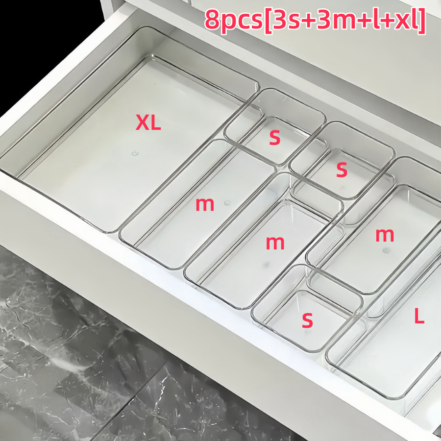8-piece set with smooth finish