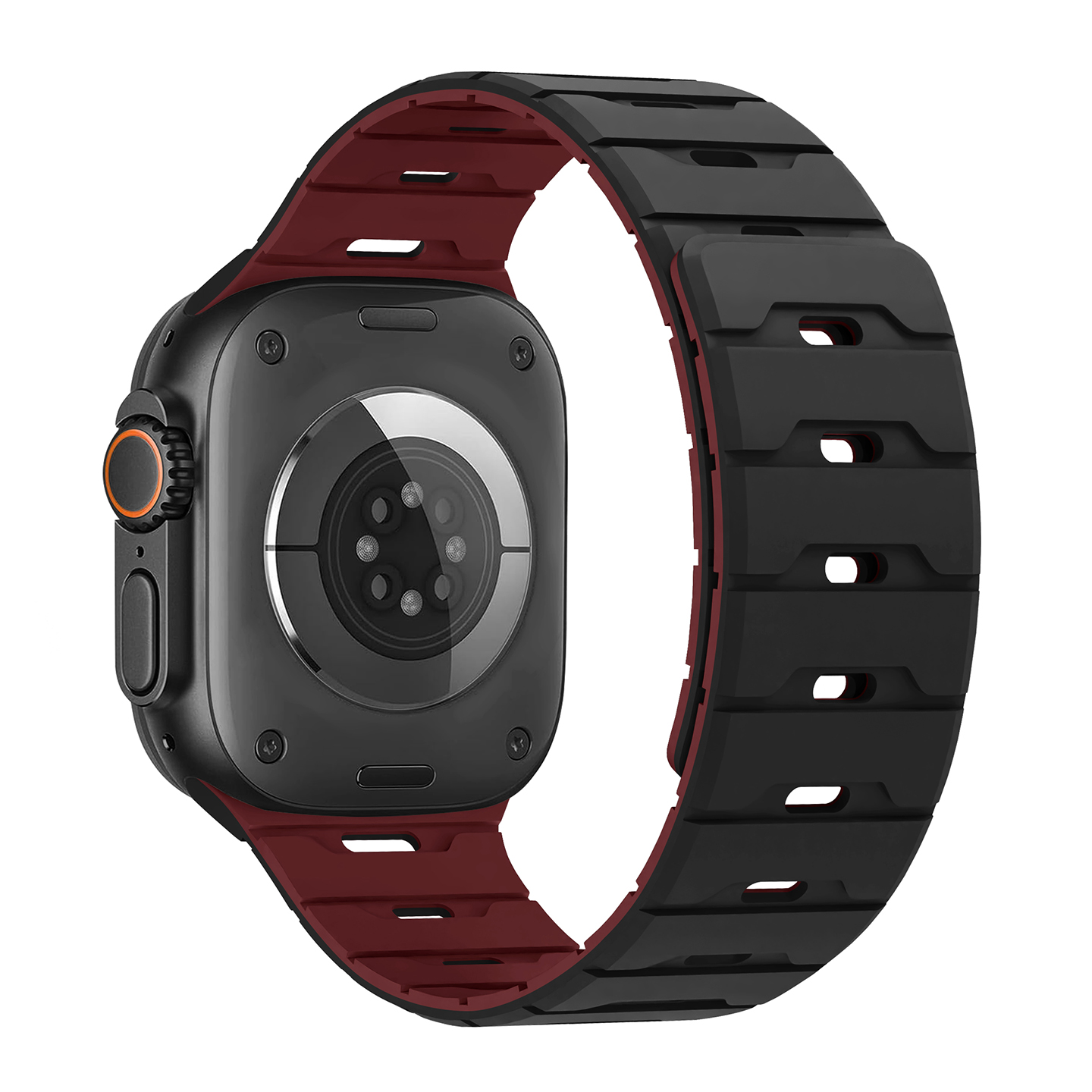 Black and Wine Red