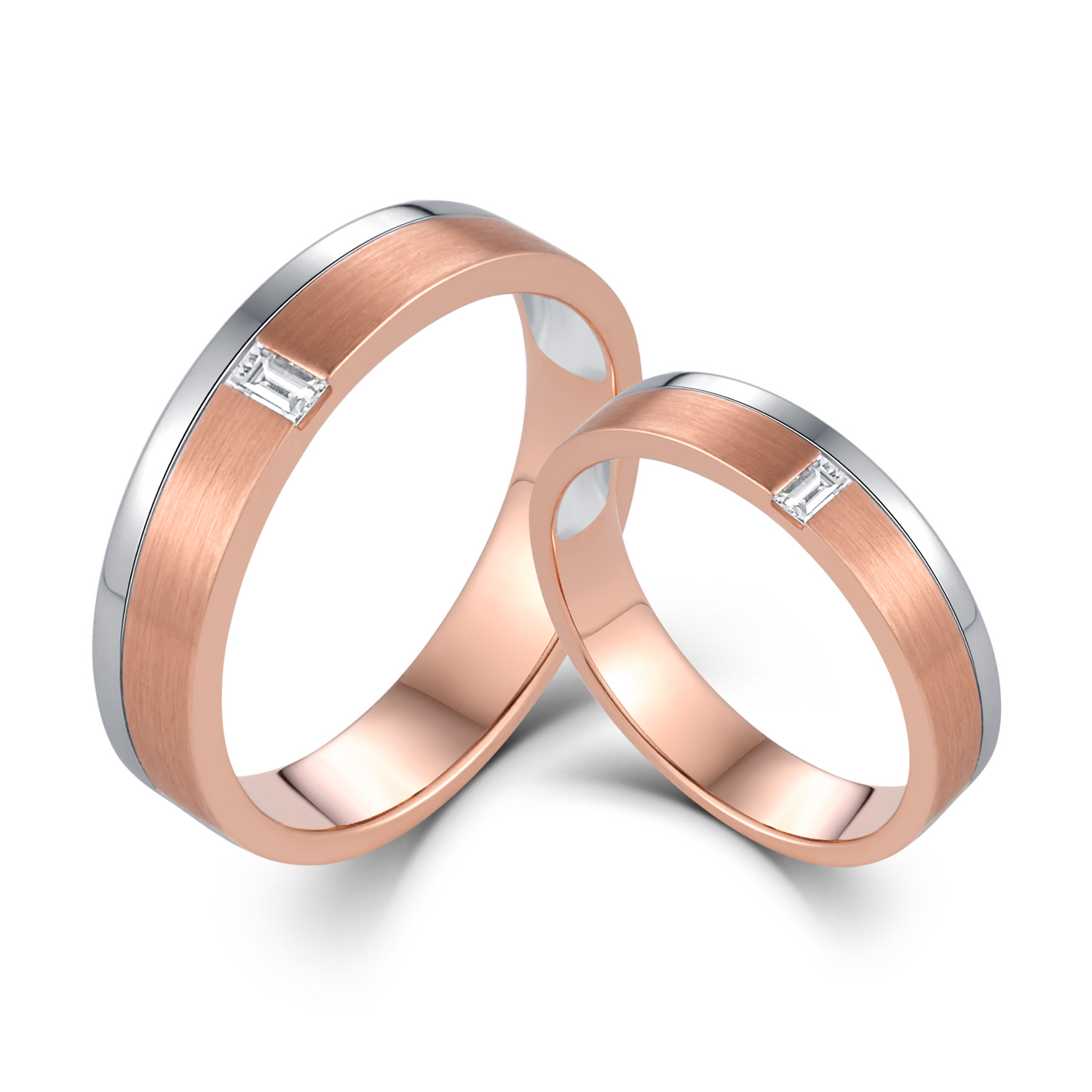 Or rose blanc 18 carats
