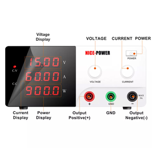 Interruptor de ajuste de salida, gran fuente de alimentación Variable para laboratorio, investigación científica y enseñanza, 0 ~ 15V/0 ~ 60A - Product Image 2