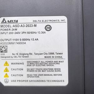 Delta 220V 2kW ASD-A3-2023-M DMCNET AC sistema di controllo Servo azionamento per bracci robotici - Product Image 3