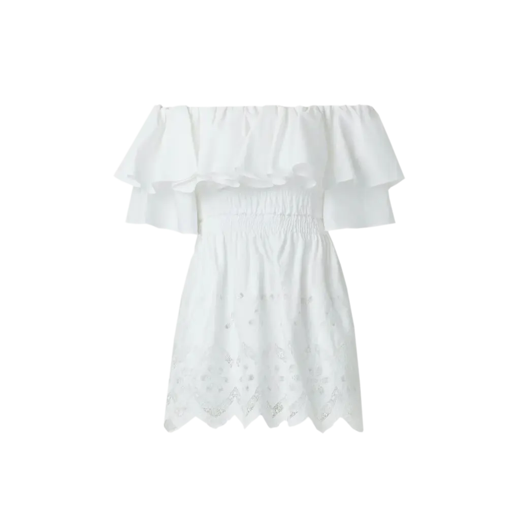 新しいトレンド女性ファッションセクシーなノースリーブ背中の開いた女性夏のカジュアルエレガントな服レースオーガニックコットンドレス白いドレス