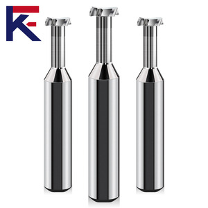 KF karbür t-yuvası freze kesicisi kaplama ile çelik 4 flüt T yuvası freze için Cnc makinesi Tungsten çelik aracı - Product Image 6