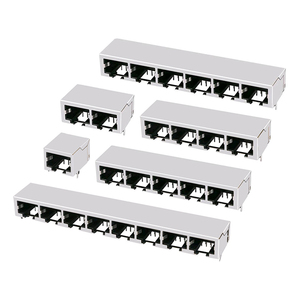 1x1 1x2 1x4 <span class=keywords><strong>1x5</strong></span> 1x6 1x8 Ethernet düşük profil çoklu bağlantı noktaları modüler <span class=keywords><strong>Jack</strong></span> 1xN ağ RJ45 dişi konnektör