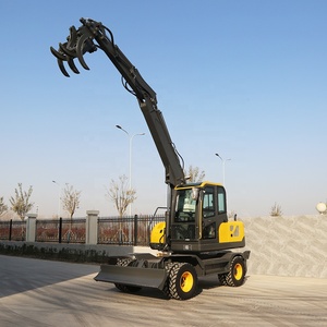 Knokkelgiek Compacte Kuipwielgraafmachine 360 Graden Rotatie Vrije Emmer Optionele Wiellader Wielgraafmachines - Product Image 2