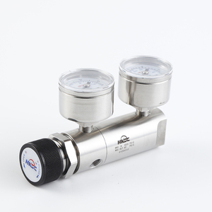 HMZ02T不锈钢小流量气体管道1/4npt双表减压阀气体压力调节器 - Product Image 4