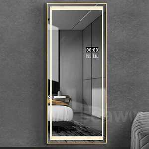 Espejos de forma rectangular modernos Montados en la pared Pasarela larga grande con luz LED - Product Image 2