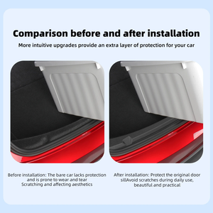 For Tesla Model 3 Highland Rear <strong>Trunk</strong> Threshold Protector Strip TPE Rear Cargo Bumper Sill Cover <strong>Trunk</strong> <strong>Inner</strong> Guard Cover - Product Image 3