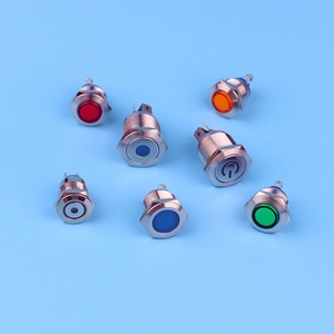 Yeşil Led gösterge ışığı elektrik 22MM 12V 220 V 240V kırmızı Neon 22DS Led sinyal gösterge ışığı 220 V 22MM vida terminali - Product Image 5