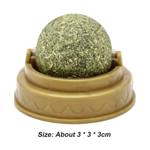 Juguetes de Hierba Gatera para Mascotas, Bola Comestible de Hierba Gatera, Bola de Menta para Gato Saludable, Pura Menta Natural, 1-10 Unidades - Product Image 6