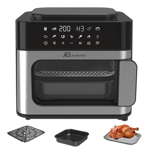 Anbolife Dual-Heating Luft fritte use Ofen mit 1800W oberen 1500W Boden mit 9 vor eingestellten Programm Innen licht - Product Image 5