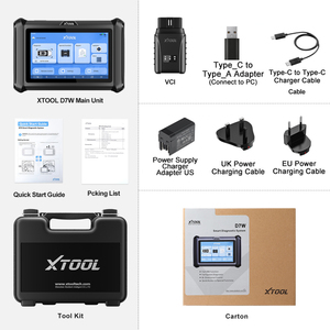 D7W V2.0 WIFI接続すべてのシステム診断ツールIMMO FCA CANFD DOIP ECUコーディングコード38 + リセットカースキャナー - Product Image 5