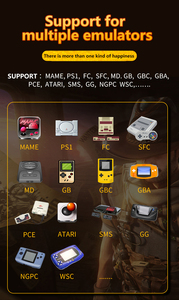 Consola de juegos retro IPS con batería para uso en exteriores, compatible con todos los juegos clásicos, carga de emergencia para teléfono móvil - Product Image 4