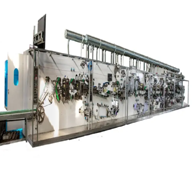 Fabricante de líneas de producción de máquina de pañales de bebé servo completo de alta velocidad en China