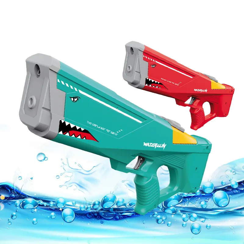 Hot Sales New Tik Tok Shark Electric Gun Water Toys High-Pressure Automatic Blaster Water Gun Toy For Kids