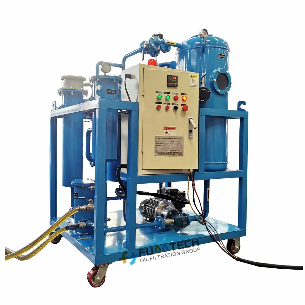 Miglior prezzo FTY-10 600Lph industria usato purificatore di olio macchina turbina olio di filtrazione macchina per il sud Africa