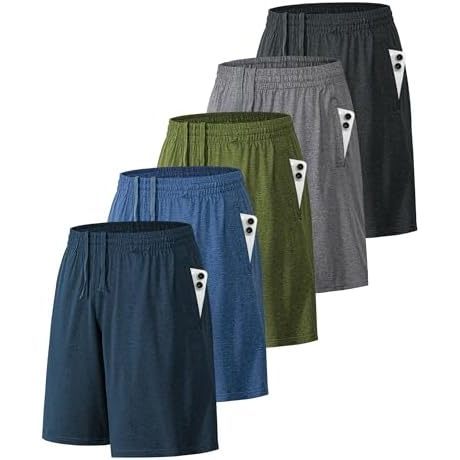 5 Pack Black Navy Blue Dark Grey Light Grey