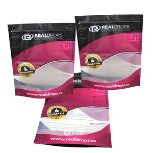 Custom Fish Lure Reiß verschluss Wieder versch ließbarer 3-seitiger Verschluss beutel Angelhaken <span class=keywords><strong>Tackle</strong></span> Bait Swimbait Weiche Plastik verpackungs tasche Clear Window - Product Image 5