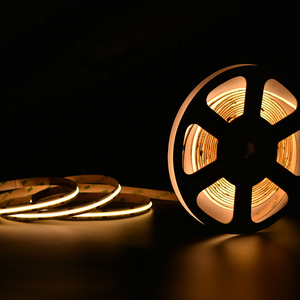 DC12V Led/M 480 LED Strip COB Light DC24V องศามุมมองขนาดใหญ่ Dotless 180 4มม. 8มม. 10มม. FCOB COB สีตัดคู่ COB Led Strip - Product Image 2