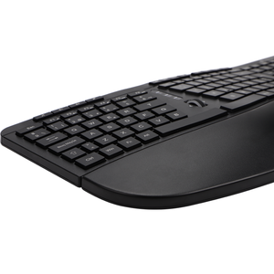 Combinación de teclado y ratón inalámbricos ergonómicos, con reposamanos ajustable y teclas de perfil bajo de membrana - Product Image 4