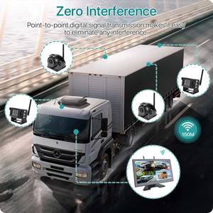 Digital Wireless <strong>DVR</strong> Touch Screen 10'' AHD Record <strong>Reverse</strong> Backup <strong>Camera</strong> WiFi 4CH Car Monitor for Truck/Trailer/Bus/RVs/SUV/Vans - Product Image 2