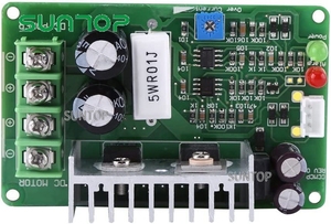 Regolatore di velocità del motore PWM DC, scheda di controllo della velocità del motore della protezione da sovraccarico del potenziometro del regolatore 12V/24V/36V 15A - Product Image 2