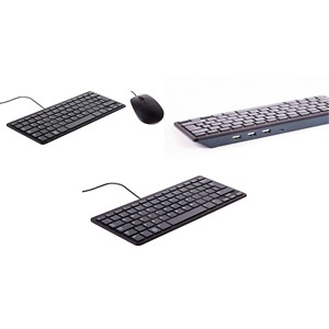 Frambuesa Pi®Kit de escritorio Juego de teclado y ratón USB Alemán, QWERTZ Negro (940910017611) - Product Image 1