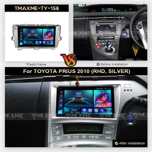TOYOTA PRIUS 2010(RHD、SILVER) 用9インチ2KAndroid AutoRadioDVDプレーヤーカーステレオヘッドユニットビデオカープレイAHDタッチスクリーン - Product Image 2