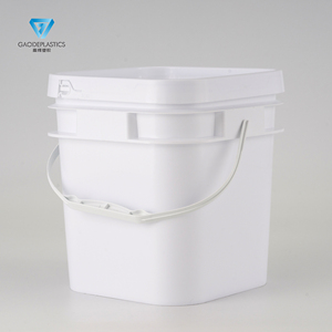 Fabbrica diretta 5L secchio quadrato di plastica con manico a tenuta stagna-coperchio a scatto contenitore per prodotti chimici alimentari inchiostri olio-OEM personalizzabili - Product Image 1