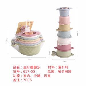 ถ้วยซ้อนสำหรับทารกและเด็กวัยหัดเดินการออกแบบที่มีสีสันและน่ารักเหมาะสำหรับเวลาอาบน้ำเล่นชายหาดและฤดูร้อน - Product Image 6