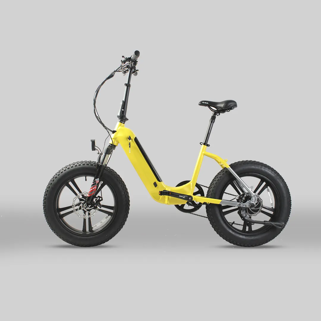500W elektrikli bisiklet 20 "x4.0 yağ lastik Ebike 48V velo electrique elektrikli dağ bisikleti katlanır yağ lastik 7 hız E bisiklet