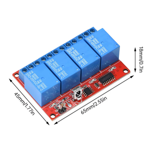 Módulo de Relé de Control Remoto por Infrarrojos, 1/4CH, DC, 5V, 12V, Control de Relé, Controlador de Placa de Conducción para Bricolaje Electrónico